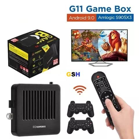 G11 Pro Game Box HD 4K Android 9.0 TV Box  10k+Retro Games with  GTA, God of War, Tekken 6, NBA 2K19, PES 2014