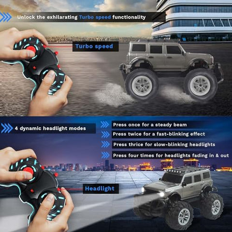 Off Roader Rechargeable Remote Control Monster Truck for Kids & Adults
