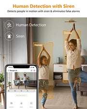 IMOU 360° 1080P Full HD Security Camera, Human Detection, Motion Tracking, 2-Way Audio, Night Vision WIFI, Alexa Google Assistant, Up to 256GB SD Card Support
