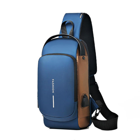 Crossbody Bag with USB Charging, Waterproof & Anti Theft