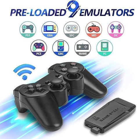 Wireless Console Game Stick - 15000 in one 4k HD Dual Player