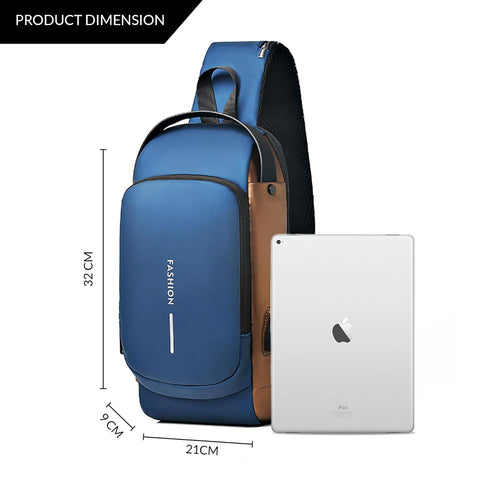 Crossbody Bag with USB Charging, Waterproof & Anti Theft