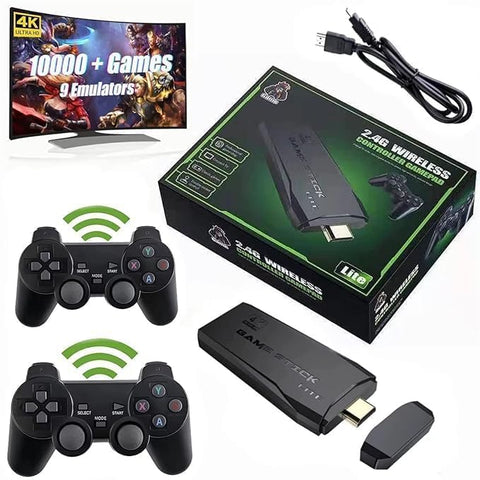 Wireless Console Game Stick - 15000 in one 4k HD Dual Player