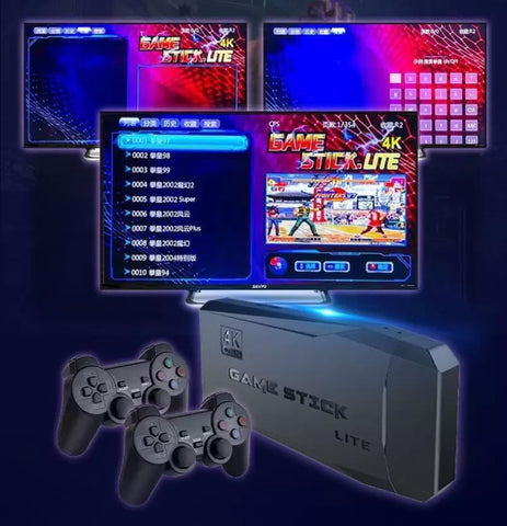 Wireless Console Game Stick - 15000 in one 4k HD Dual Player