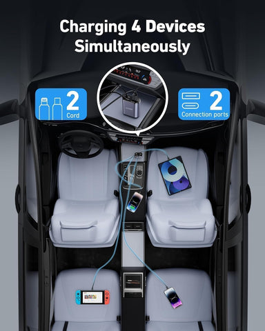 Fast Mobile Charger for Car Retractable  Best Selling