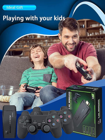 Wireless Console Game Stick - 15000 in one 4k HD Dual Player