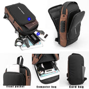 Crossbody Bag with USB Charging, Waterproof & Anti Theft