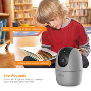 IMOU 360° 1080P Full HD Security Camera, Human Detection, Motion Tracking, 2-Way Audio, Night Vision WIFI, Alexa Google Assistant, Up to 256GB SD Card Support