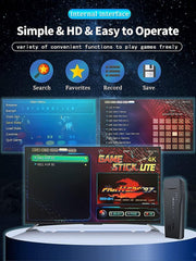 Wireless Console Game Stick - 15000 in one 4k HD Dual Player