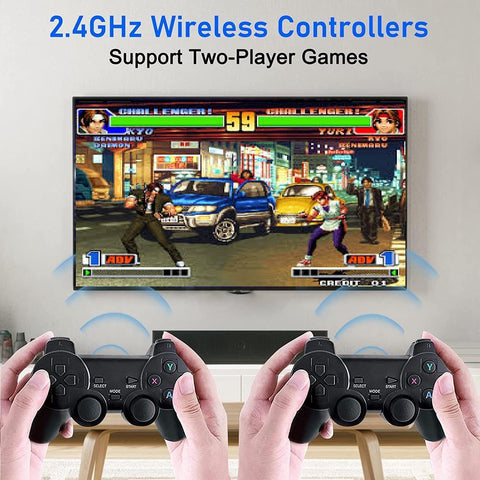 Wireless Console Game Stick - 15000 in one 4k HD Dual Player