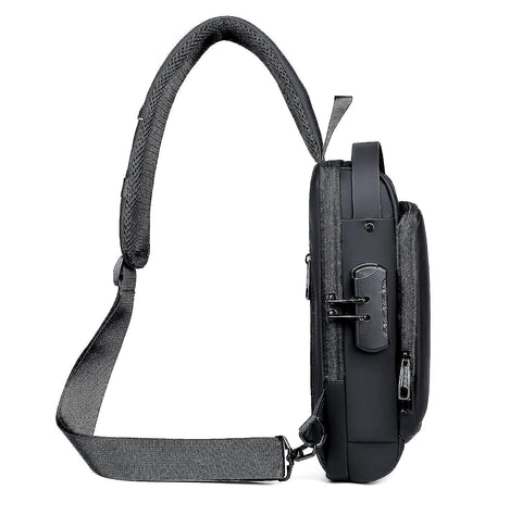 Crossbody Bag with USB Charging, Waterproof & Anti Theft