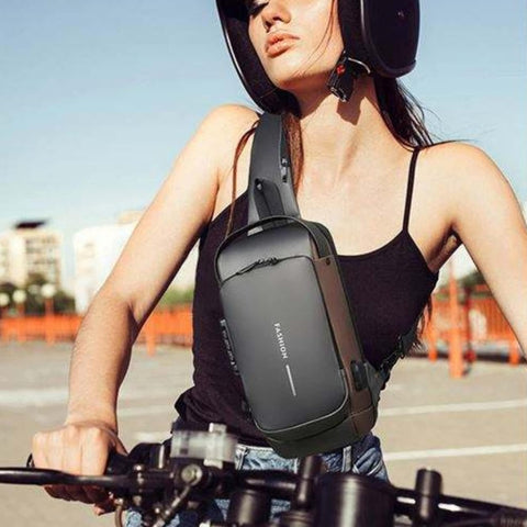 Crossbody Bag with USB Charging, Waterproof & Anti Theft